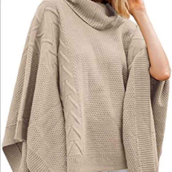 LOFT Sweaters - Oversized Turtleneck Poncho!